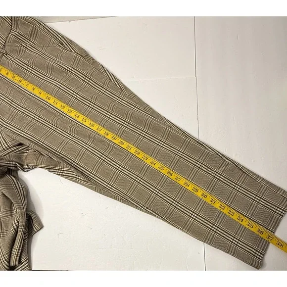 Ava & Viv Mid-Rise Plaid Pants Womens Size 22W Brown Career Plus Size Stretch - Picture 6 of 15